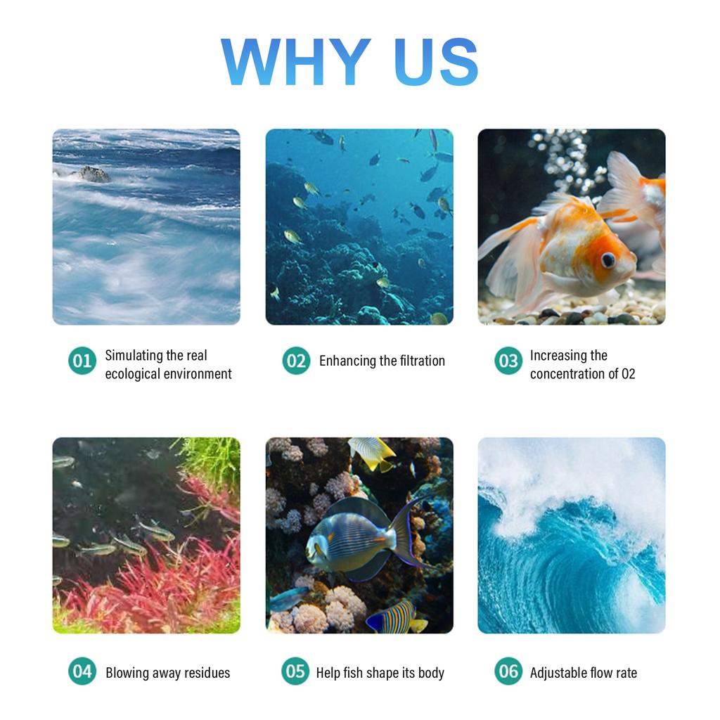 Jebao SW-15 40W Water Pump Wave Maker Aquarium Fish Tank Circulation Pump Ultra-silence with