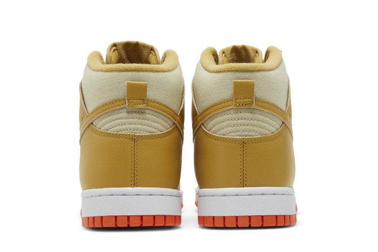 Nike Dunk High Wheat Gold Safety Orange