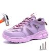 Lightweight Women Safety Shoes Men Steel Toe Work Shoes Anti-smash Anti Puncture Work Sneakers Protective Safety Boots