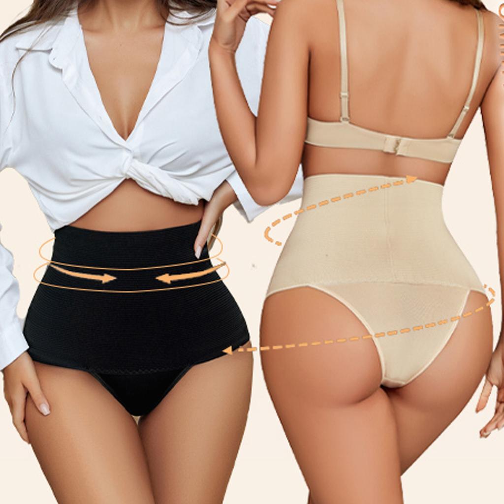 Женское утягивающее белье с высокой талией и утягивающими трусиками, бесшовное утягивающее белье, стринги