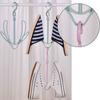 Rotatable Clothes Plastic Storage Shelf Shoe Racks 2 Hooks Drying Hanger