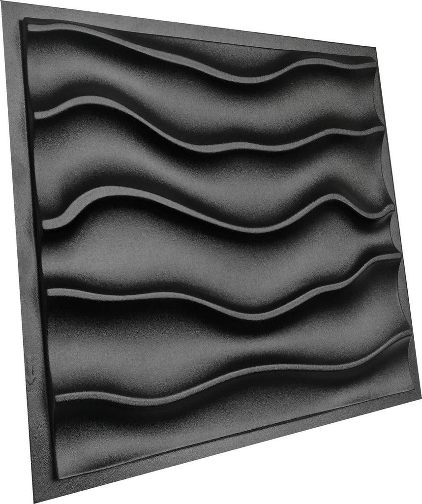 3D Wall Panel Mold for Gypsum, Plaster or Concrete Tile for Decorative Wall Panels 'Efir'