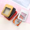 Rectangular Key Earrings Coin Metal Tin Can Box Dampproof Containers Jewelry Storage Boxes