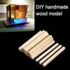 Kids Building Model Homemade Wooden Diy Craft Educational Toys Counting Stick Square Wooden Rods