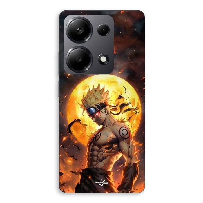 Coque de téléphone - MANIACASE - Xiaomi Redmi Note 13 Pro 4G - Silicone - Souple - Dark Naruto lune 3D