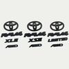 4 шт. Матовый черный АБС-НАКЛАДКА логотип Шильдик для 2019 - 2024 TOYOTA RAV4 XLE XLE LIMITED НАБОР ШИЛЬДИКОВ Наклейка на багажник Автоаксессуар