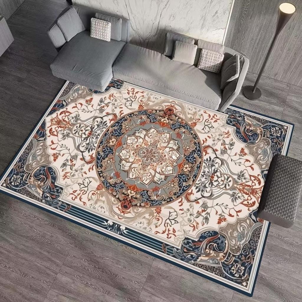 Роскошные ковры в европейском стиле для украшения гостиной, домашние ковры для больших комнат, моющийся ковер для спальни, мягкий коврик с принтом для декора