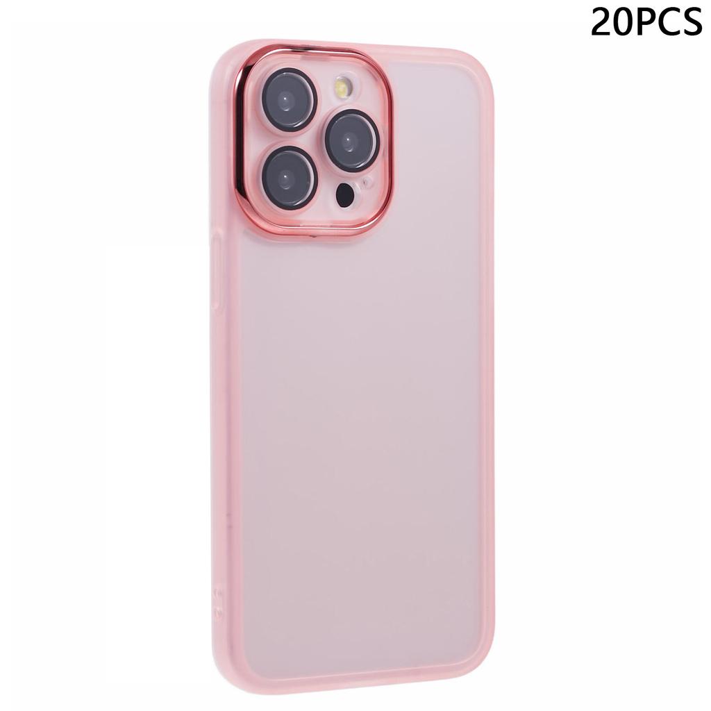 Bulk Purchasing 20Pcs For iPhone 13 Pro Case Electroplated Camera Frame TPU Phone Cover Precise Cutouts