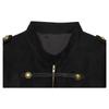 Womens Faux Leather Shoulder Padded Bomber Jacket Solid Color Stand Collar Zip Up Outerwear