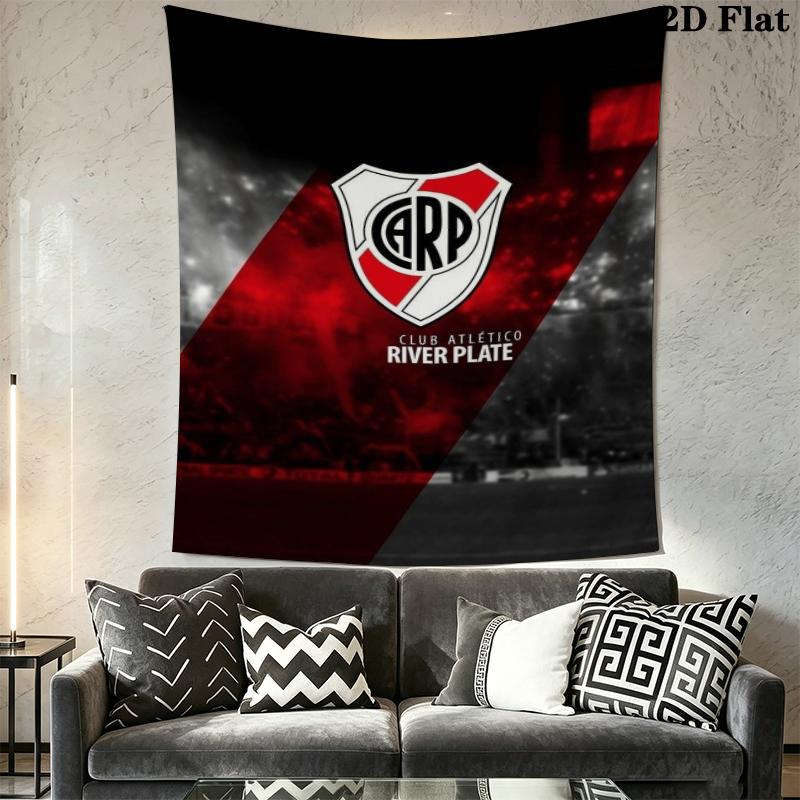 CA River Plate Wall Tapestry Aesthetic Wall Hanging Printed Fabric Blanket Decorative Tapestries for Bedroom Living Room Home Decor