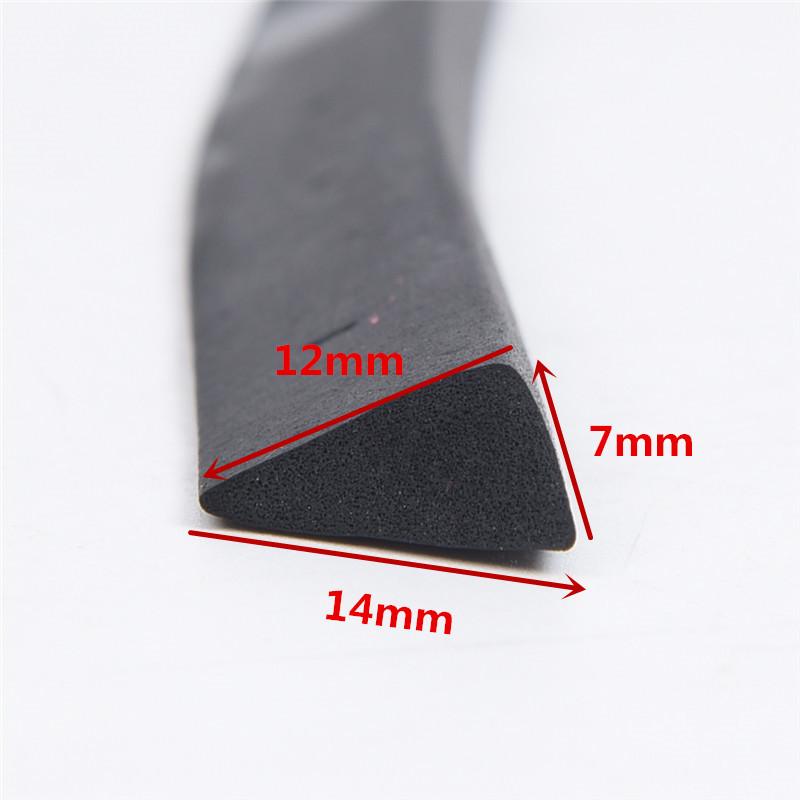 5-метровая мягкая треугольная полоска, водонепроницаемая, пылезащитная, резиновая, губчатая, противоударная, пенопластовая, звукоизоляционная полоска, уплотнительная лента для оборудования