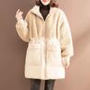 Women's Winter Loose Thickened Mid-length Warm Jacket Long-sleeved Hooded Temperament Cozy Jacket