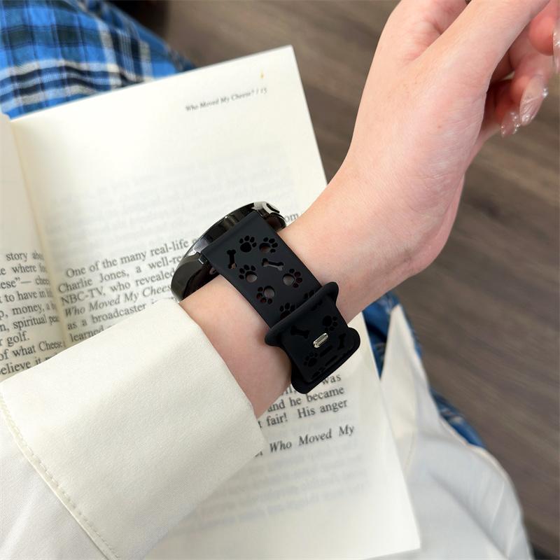 Гравированный ремешок для часов, мягкий дышащий спортивный ремешок 18/20/22 мм, совместимый с Amazfit Huawei Samsung oppo xiaomi