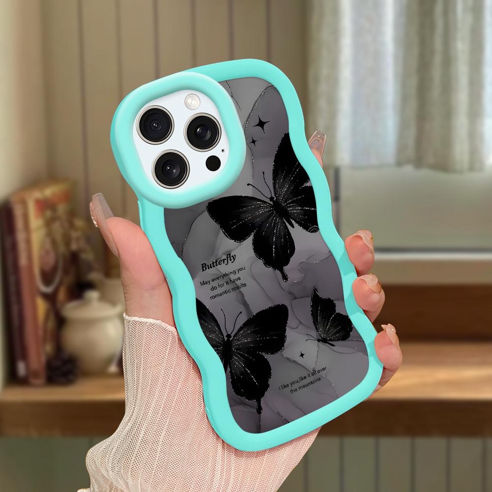 Чехол для телефона Macaron из мягкого силиконового материала с большой волной и кромкой, противоударный защитный резиновый чехол для iPhone Samsung Huawei Honor Xiaomi Redmi OnePlus Moto