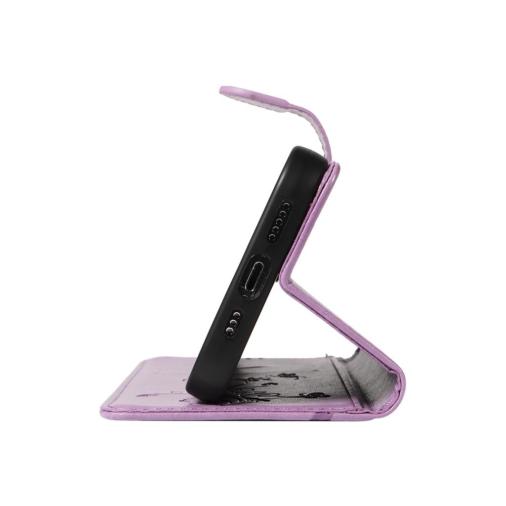 For Samsung Galaxy M35 5G PU Leather Cases Flower Pattern Wallet Stand Phone Cover with Strap