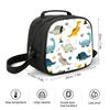 Round Insulated Lunch Bag Kids Students Office Workers Reusable Cooler Pack With Ice Cartoon Style Portable Food Carrier