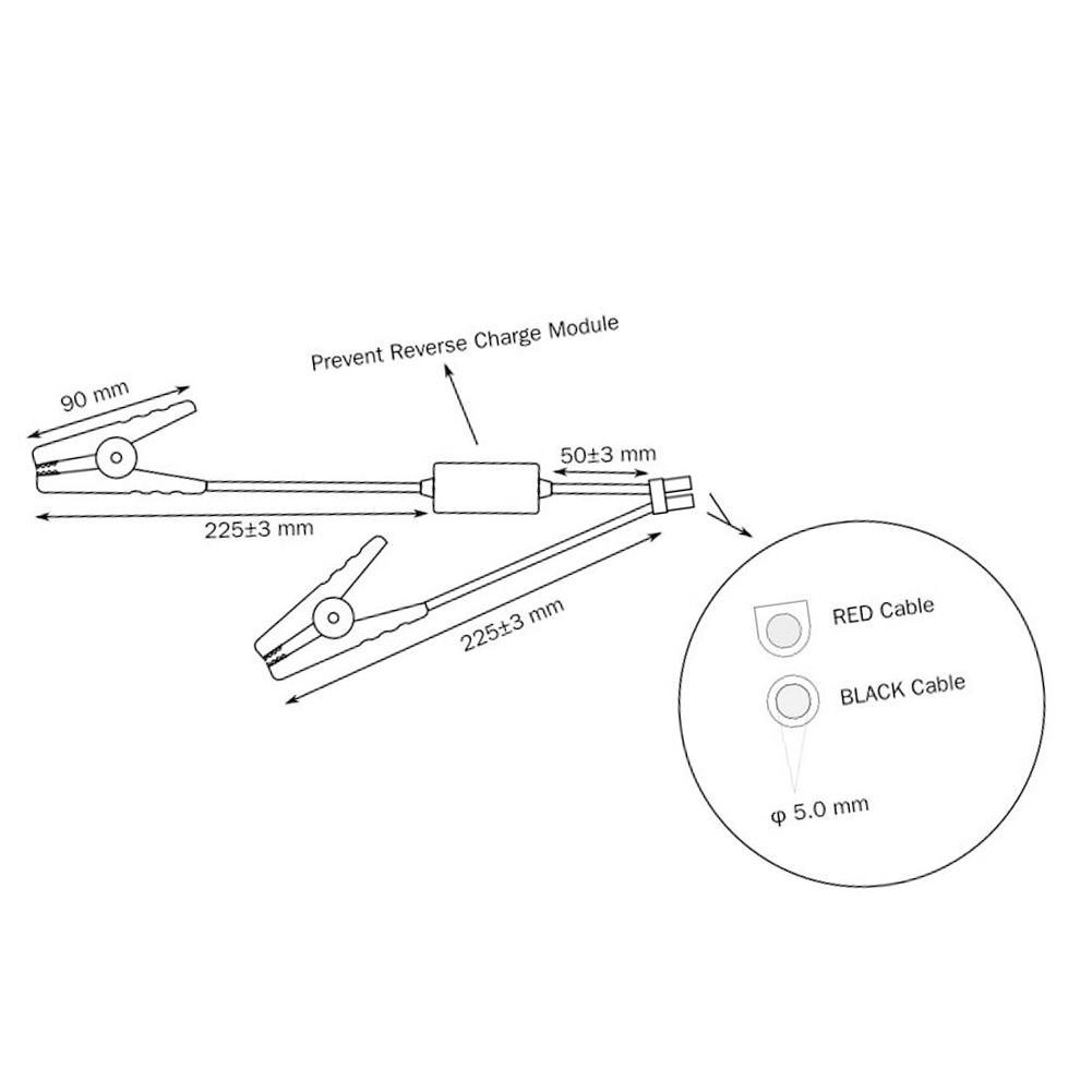 Стартовый кабель EC5 Разъем Предотвращение обратной полярности Модуль для автомобиля Sr Портативный Srs