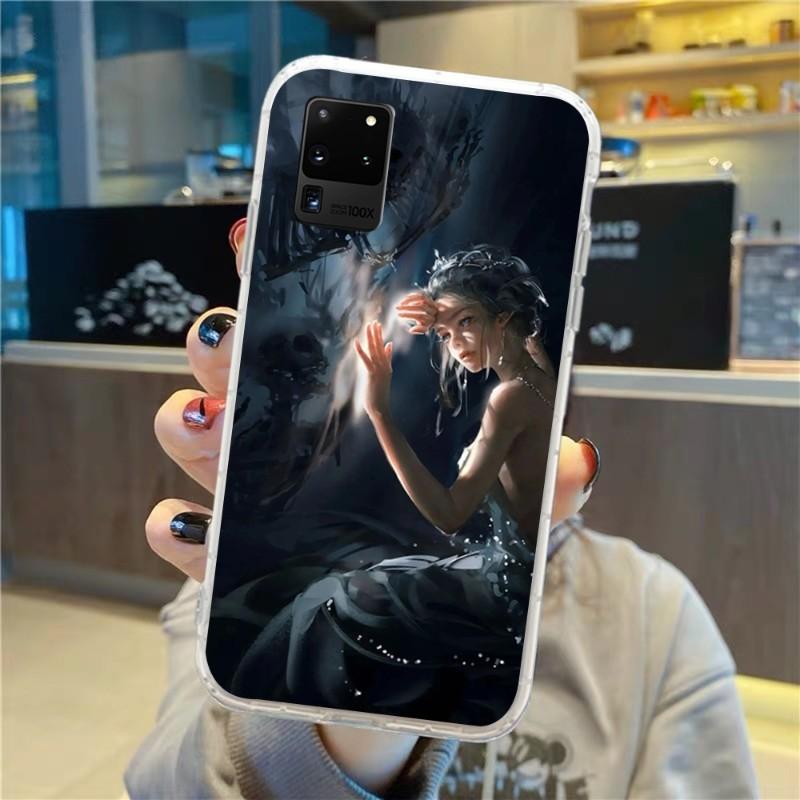 Чехол для телефона Ghost Knife для Samsung Galaxy S10 S21 S22 Plus Ultra A91 A51 A21S A12 Прозрачный чехол для телефона