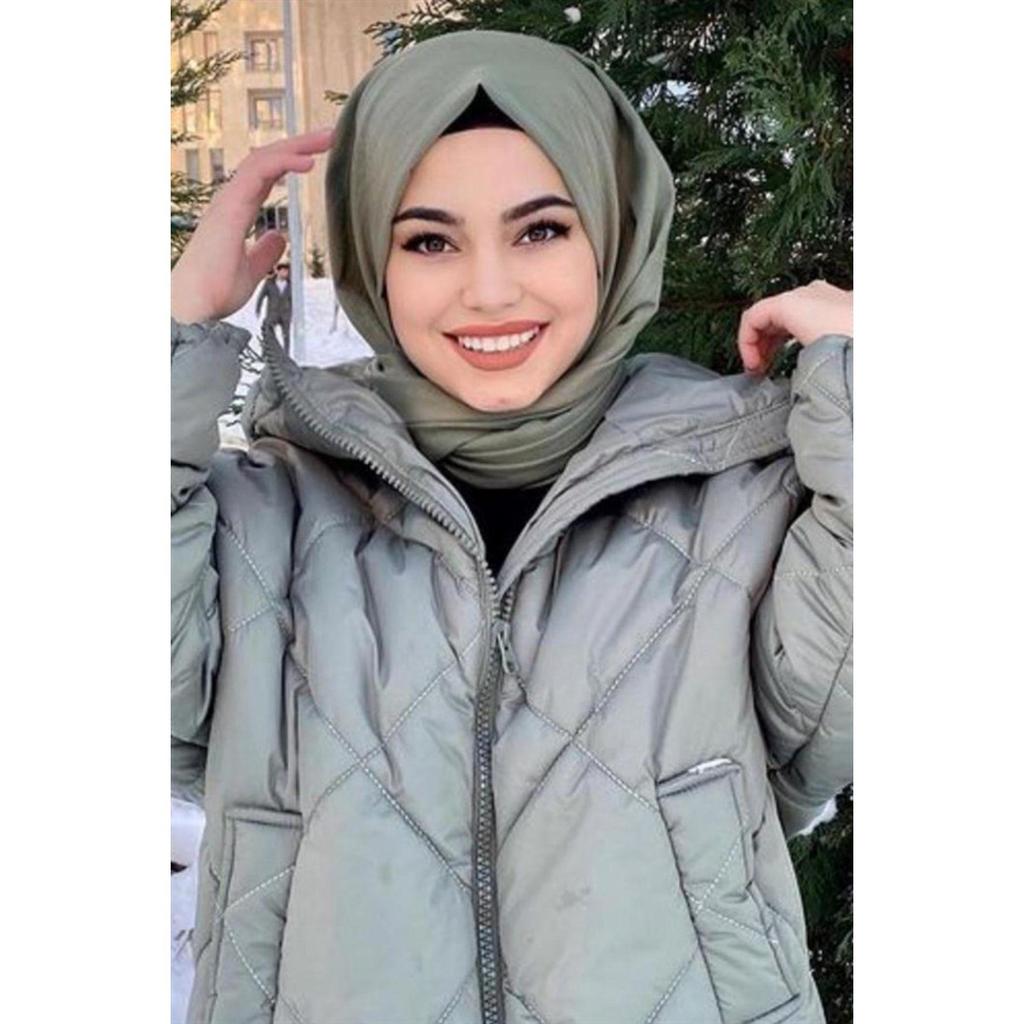 Cotton Voil Hijab Green