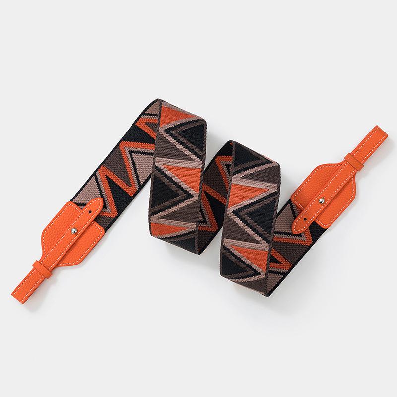 Жаккардовый широкий плечевой ремень для сумок Basket, Lindy и Pig Nose