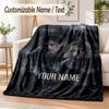 Resident Evil Custom Name Flannel Throw Blanket Soft Warm for Sofa Bed Indoor Home Use
