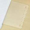 A5/A6 PP Frosted Plate Notebook Planner Index Divider for Protecting Inner Paper Spacer