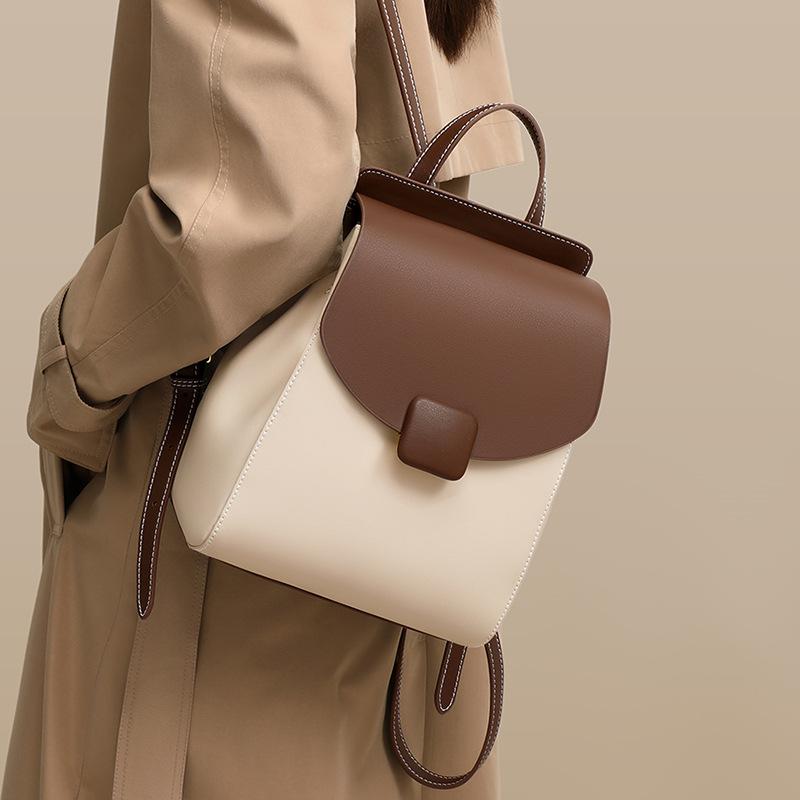 Рюкзак осень и зима новый женский маленький рюкзак из натуральной кожи дорожный большой емкости для поездок на работу и обратно для студентов колледжа дорожная школьная сумка