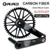 RIRO Carbon Fiber Crank Road Bike 11/12 Speed 50-34/53-39T Direct Mount Bicycle Crankset 170mm 46/48/50/52T Chainring Bike Parts