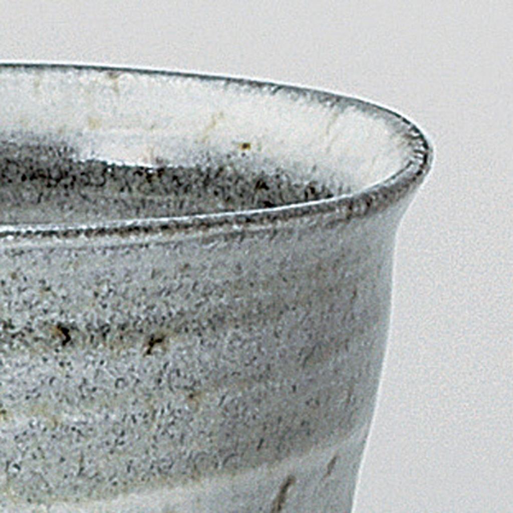 Sohogama Pottery Tumbler White Soba Brushed Wide Mouth Cup 380cc 350-07-233