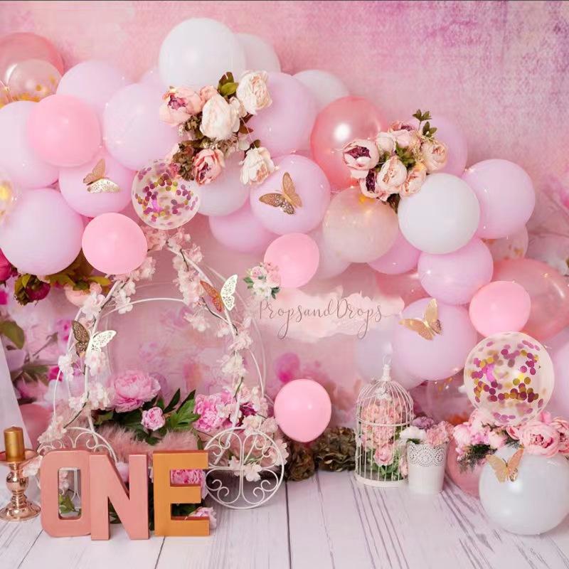 Набор гирлянды из розовых шаров, Принадлежности для вечеринки по случаю дня рождения, Набор латексных шаров, Оформление для свадебной церемонии