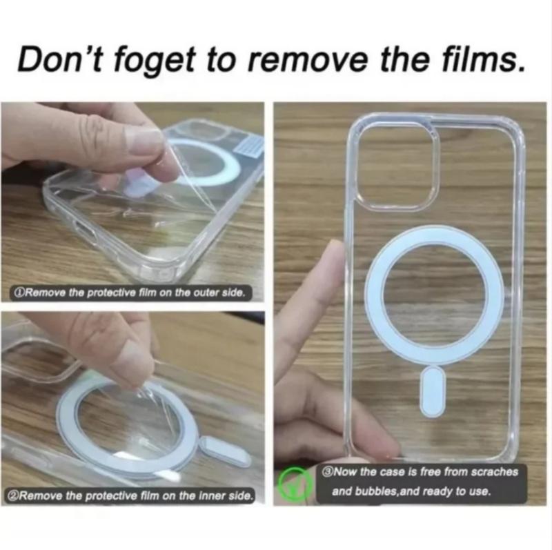 Clear Magnetic Case For Magsafe Samsung Galaxy Z Flip 7 6 5 4 Z Fold 7 6 5 4 8 MacSafe Wireless Charge Cover Shockproof Z Flip 8