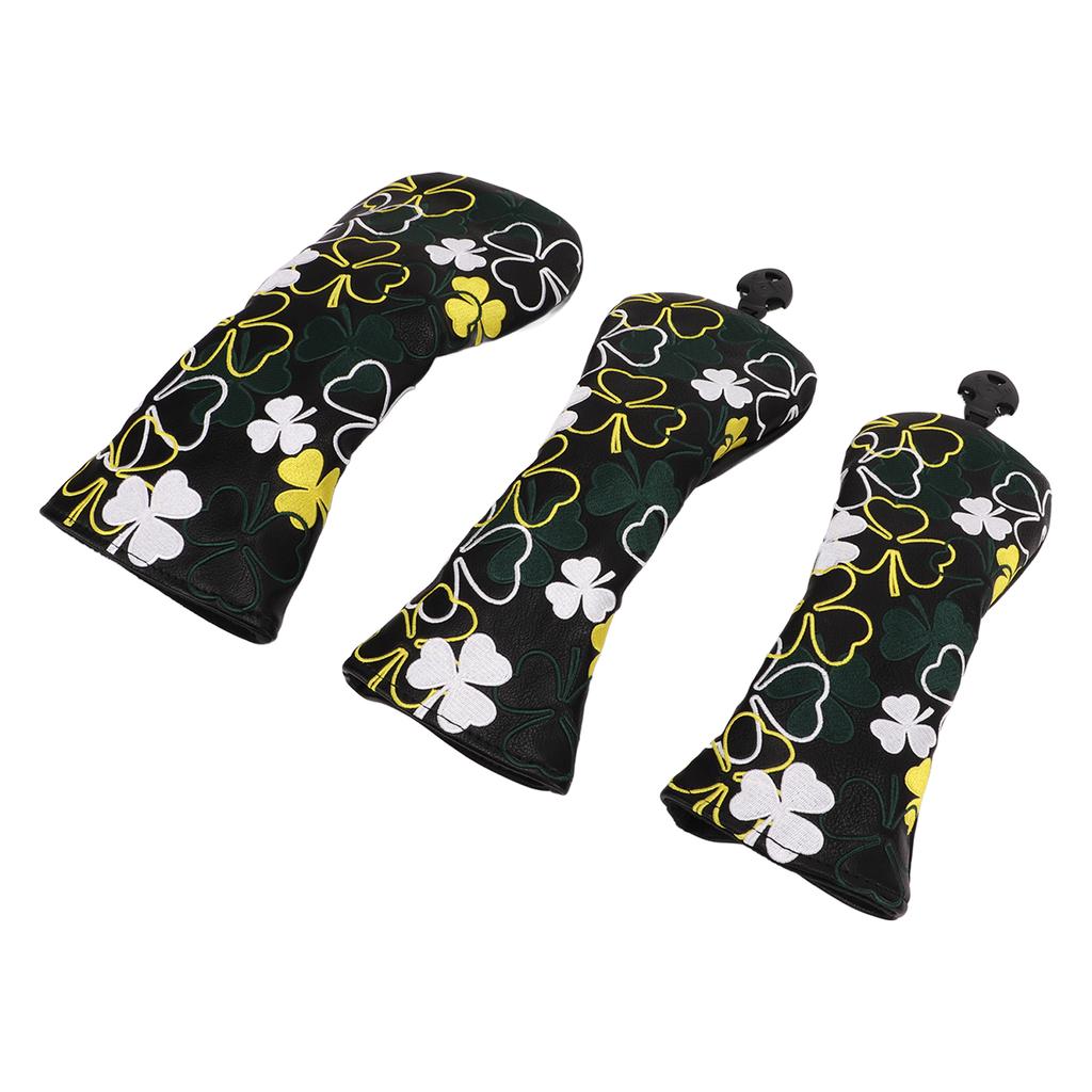 3шт чехол для гольфа Fairway Woods Driver Hybrids PU водонепроницаемый чехол для гольф-клюшки с четырьмя