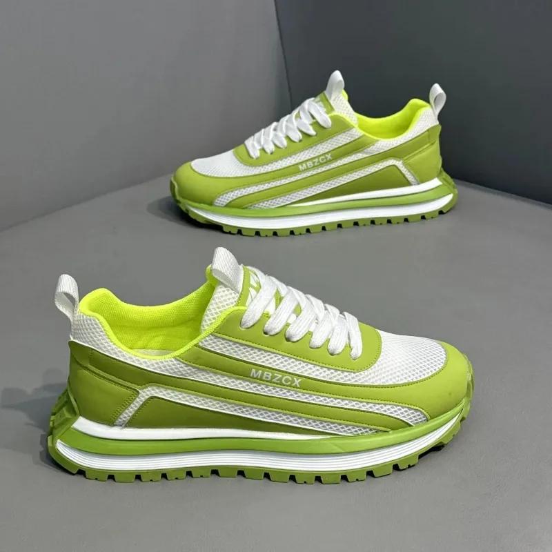 Новые мужские кроссовки сетчатые дышащие спортивные беговые туфли люксовый бренд повседневная обувь для мужчин теннисные тренировочные туфли