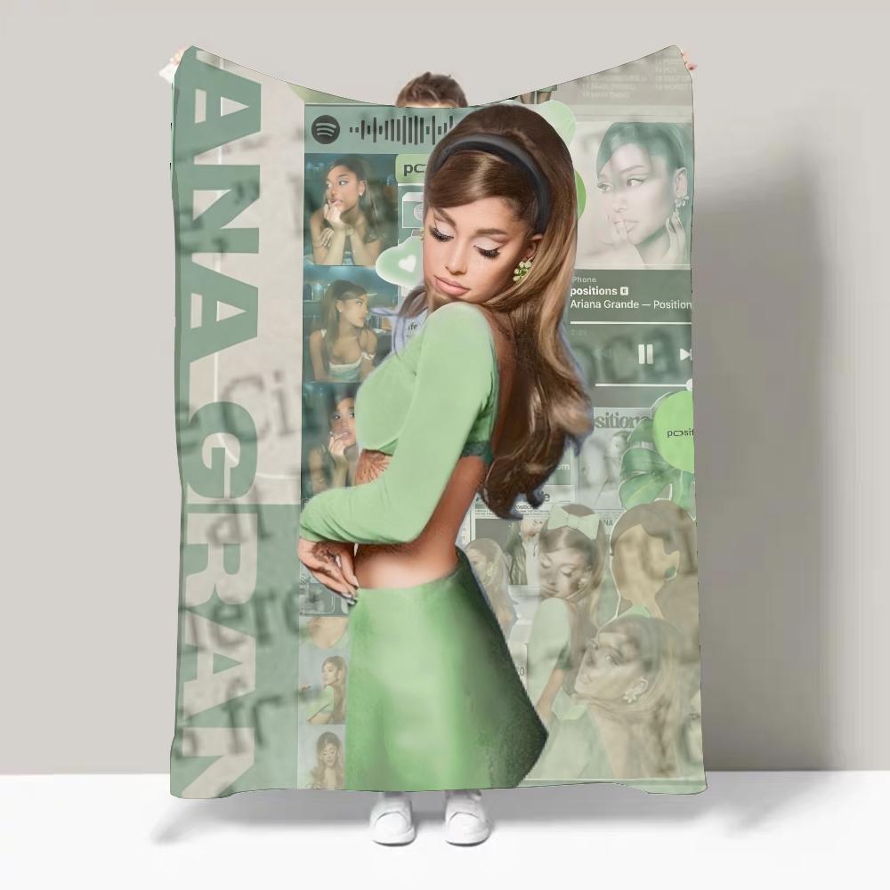 Singer A-Ariana G-Grande Hot Album Blanket Design Lightweight For Dorms, Naps, Living Room, Office,Sofa,All-Season