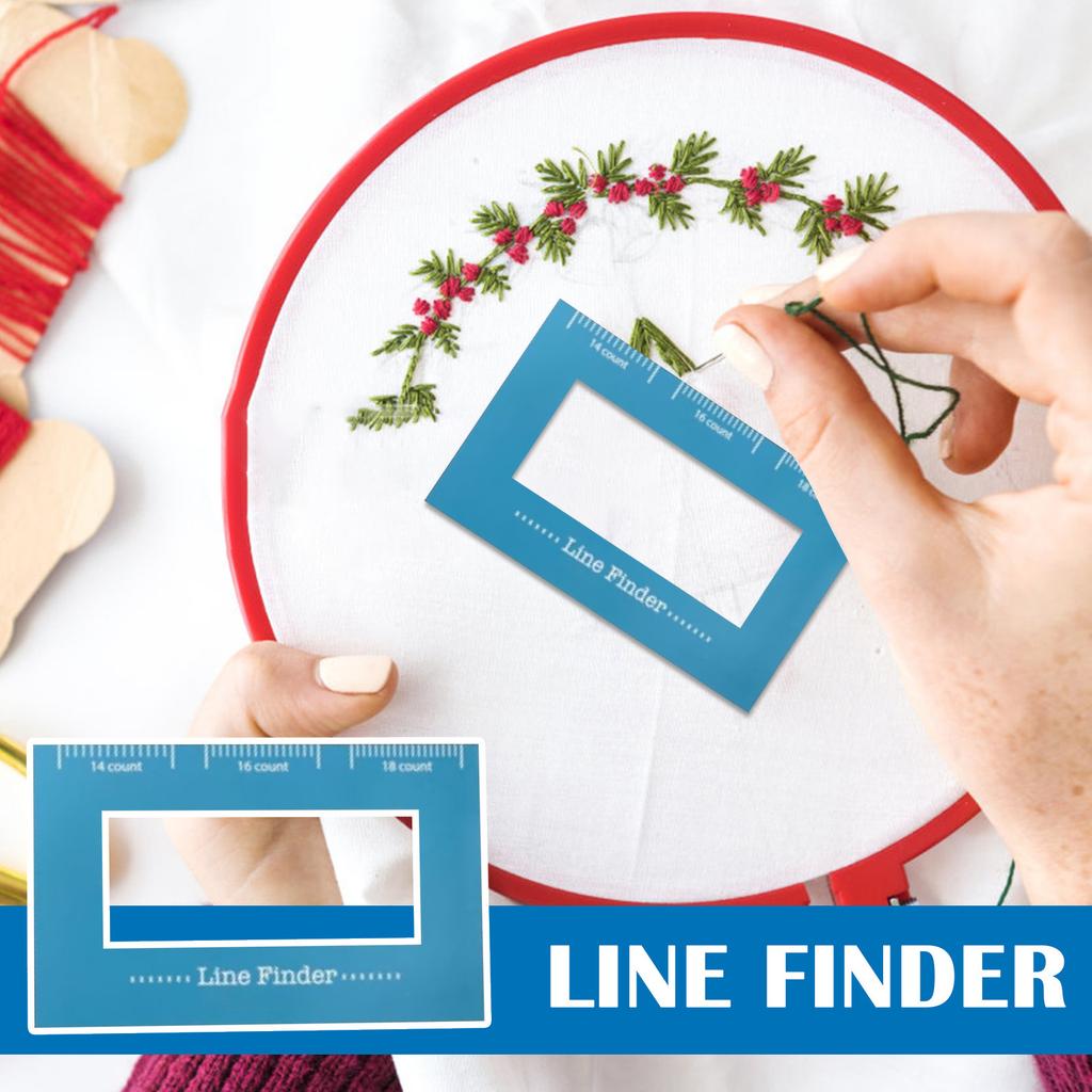 Магнитный искатель нити, держатель узоров для вязания, инструмент позиционирования крестового шитья со шкалой