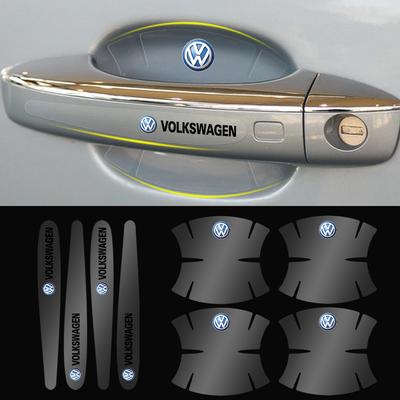 2026 Горячие Для VW VOLKSWAGEN 4/8 шт. Прозрачные Наклейки-Защита Ручек Чаши Двери Автомобильного Стайлинга Антицарапины Для Volkswagen VW Caddy S