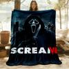 1 шт. Плед ScreamHorror для улицы, легкий фланелевый, мягкий и теплый, для использования в любое время года, для дивана, улицы, кемпинга, гостиной, офиса, кресла