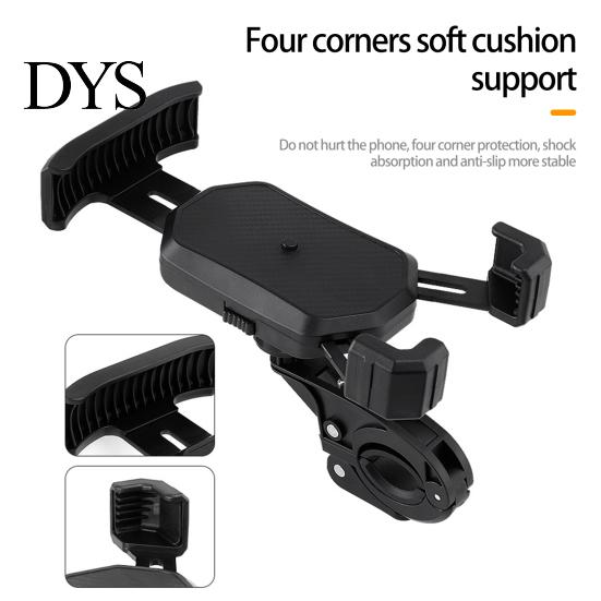 Car Phone Mount Navigation Bracket One Click Quick Lockout 360 Degrees Rotation Anti-shaking Mobile Widely Compatible Handlebar Holder Accessories