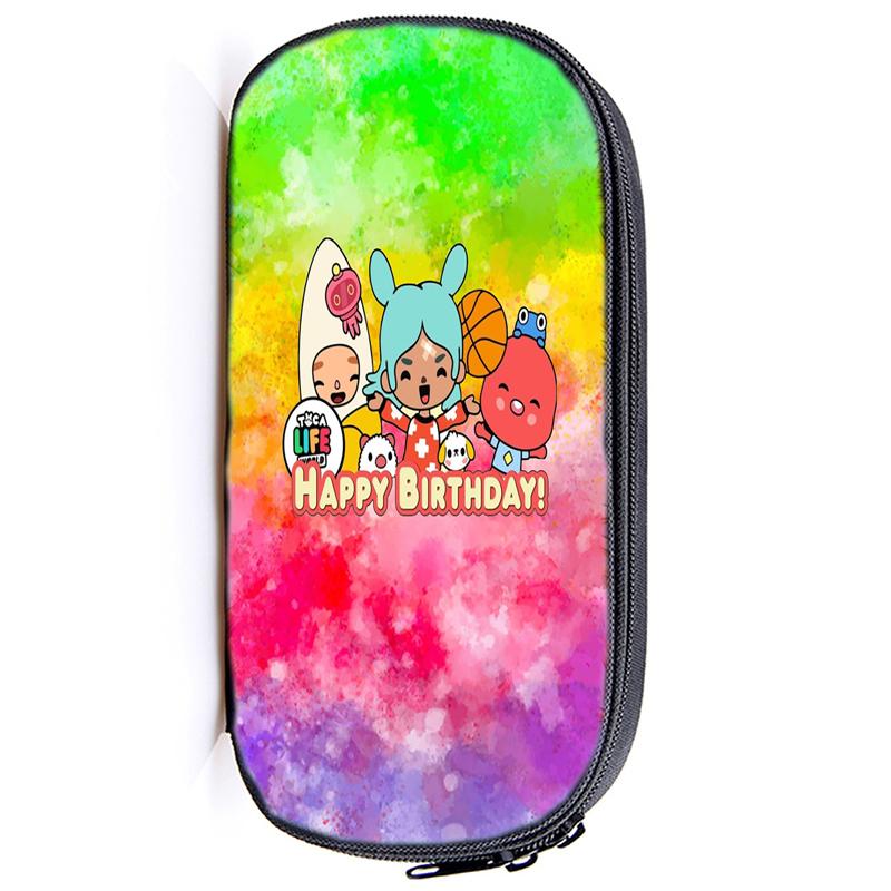 Сумка-карандаш Toca Life World, канцелярские принадлежности, Toca, игровой пенал для девочек, пенал на молнии, школьные принадлежности