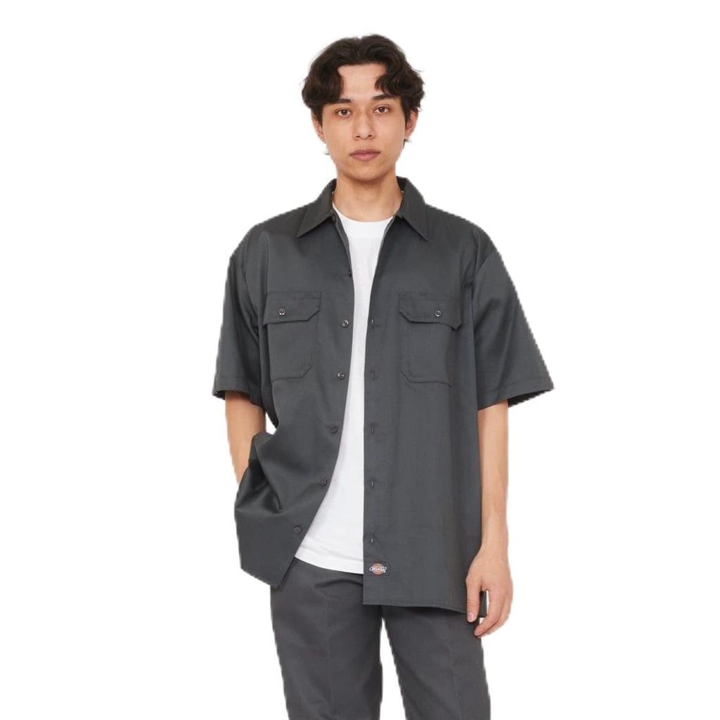 Рабочая рубашка Dickies Original Fit с длинным рукавом, угольно-серый, S 1574