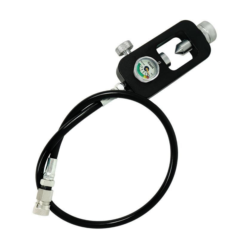 Подводный кислородный баллон, клапан для накачивания, конвертер для акваланга, небольшой адаптер для накачивания акваланга 30 * 13,5 * 4 см