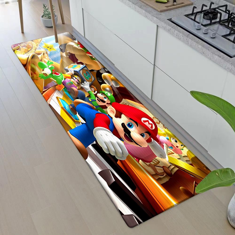 Entrance Front Door Doormat For M-M-Marios Non-slip Kitchen Rug Living Room Rugs Balcony Bathroom Foot Mat Floor Mats Carpet
