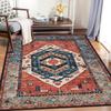 Turkish Style Doormat Carpets Vintage Oriental Traditional Rug Carpet Moroccan Bohemian Bath Kitchen Garden Anti-Slip Large Mat