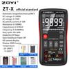 Цифровой мультиметр ZOYI ZT-X T-RMS Автоматический выбор диапазона EBTN ЖК-дисплей Вольтметр/Амперметр постоянного/переменного тока Измеритель емкости, сопротивления, температуры, частоты NCV-тестер