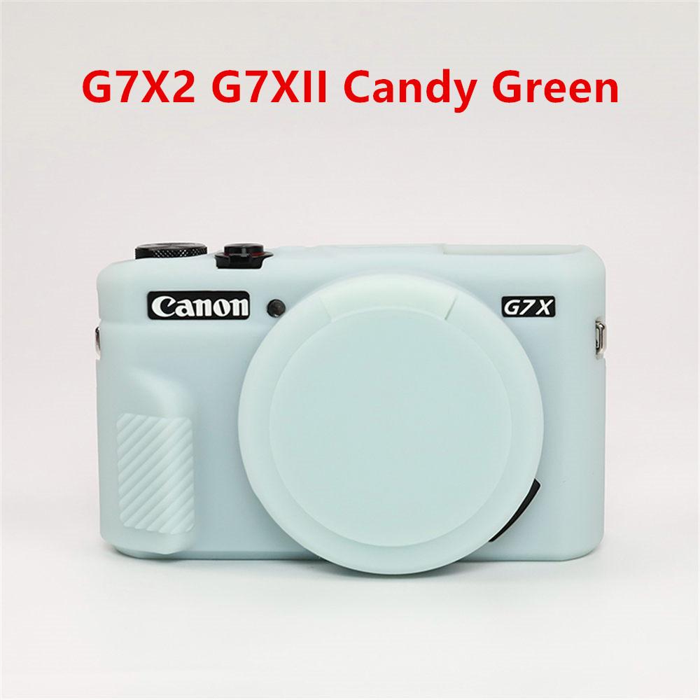 Мягкий силиконовый резиновый чехол-броня для корпуса камеры для Canon G7X Mark II III G7XII G7X2 G7XIII G7X3 Противоударный чехол с крышкой для объектива