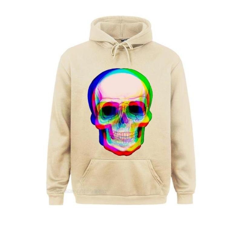 Vaporwave неоновый череп техно хипстерский пуловер с капюшоном эстетический череп акварель Радуга космический череп забавная футболка для мужчин Camisa