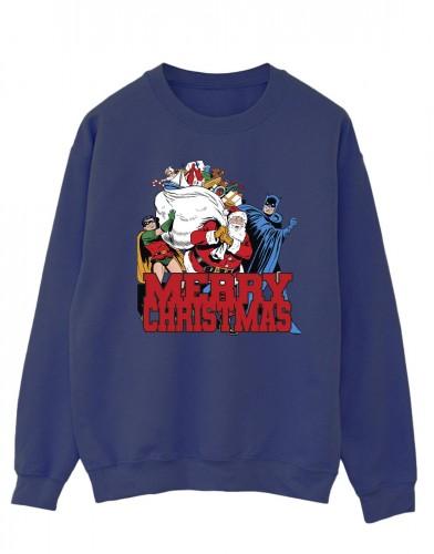 DC Comics Мужская толстовка с принтом комиксов Batman Merry Christmas