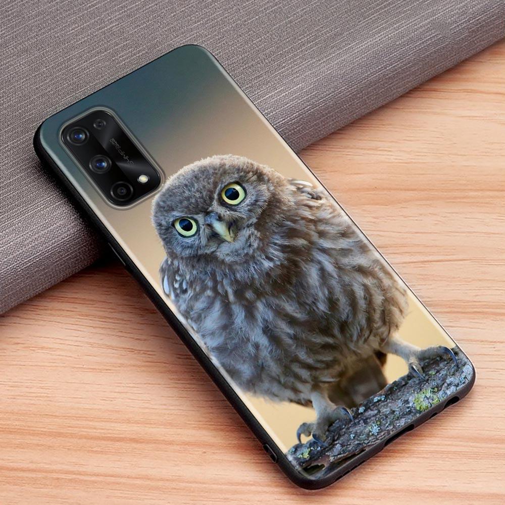 Милый Детеныш Совы Животное Для Чехла Realme 10 Чехол Realme 6 7 8 9 10 11 Pro Plus 8i C20 C21 C21Y C33 C35 C53 C55 Мягкие Силиконовые Чехлы