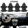 Retaining Clips For Fiat 500 & For Abarth Side Skirts Includes Four Pieces