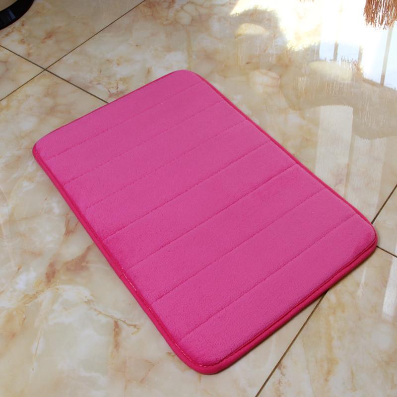 Утолщенный коралловый бархатный ковер из пены с эффектом памяти, впитывающий напольный коврик с медленным отскоком, напольный коврик для кухни, ванной комнаты, ванной комнаты